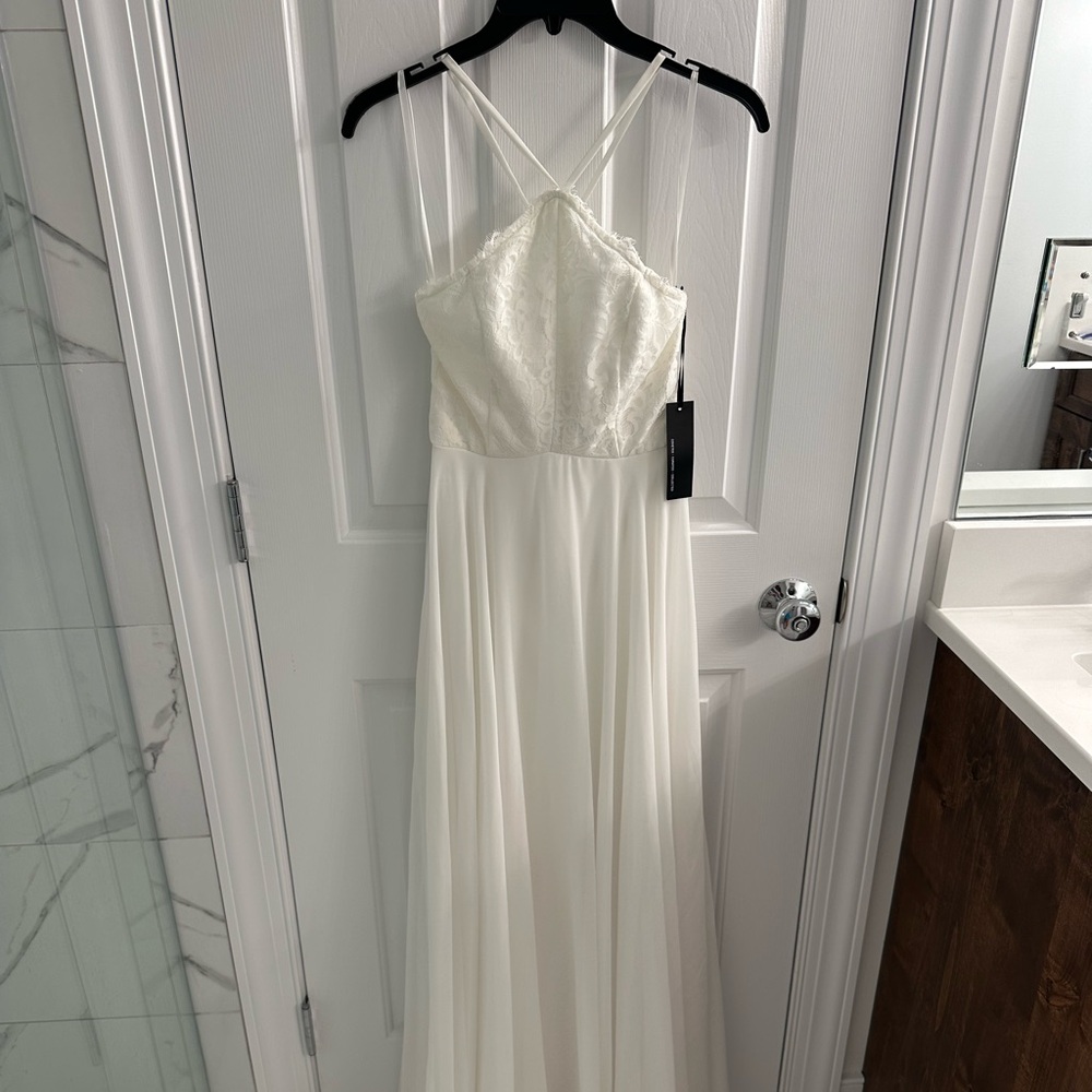 Lulu’s White Lace halter Dress